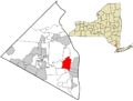 Rockland County New York incorporated and unincorporated areas Valley Cottage highlighted