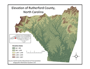 Rutherford nc elevation