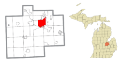 Location within Saginaw County