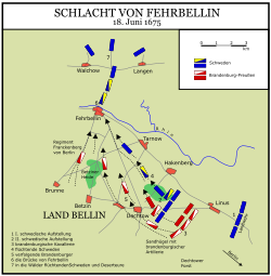 Schlacht von Fehrbellin 18 Jun 1675