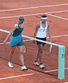 Sharapova Shvedova Roland Garros 2009