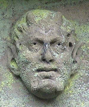 Shugborough shepherds monument horned head
