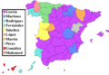 Spanish surnames by province of residence