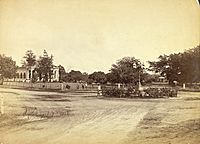 St. Mark's Church and Band Stand, Bangalore (1870). 'Views in Bangalore', of the Vibart Collection, by Albert Thomas