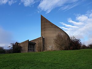 St Andrews Church, south side, Craigshill, Livingston