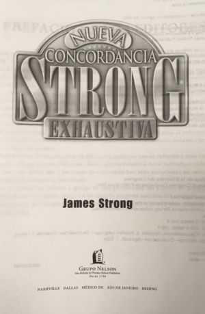 Strong's concordance in Spanish
