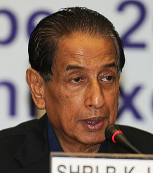 The Union Minister for Mines and Development of North Eastern Region, Shri B.K. Handique addressing at the inauguration of the 59th Council Meeting of North Eastern Council, in New Delhi on September 28, 2010 (cropped).jpg