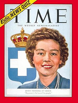 Time Magazine Cover Frederika of Greece Oct 1953