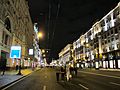 Tverskaya Street in Moscow by night (no cars)