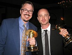 Vince Gilligan and Aaron Paul cropped