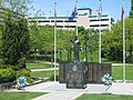 WWII Navy Memorial in Spencer Smith Park in Burlington, Ontario