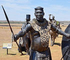 Zulu King Dingane kaSenzangakhona, Maropeng, South Africa, crop