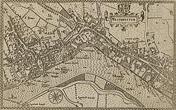 1593 Norden's map of Westminster surveyed and publ 1593 (1)