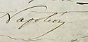 His Excellency  Napoleon III  The President of France's signature