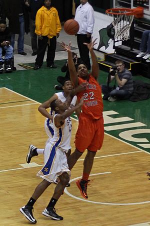 20130126 Jahlil Okafor jumps for a rebound at Simeon-Whitney Young game