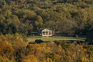 Aerial Photo of Mansion at James Madison's Montpelier