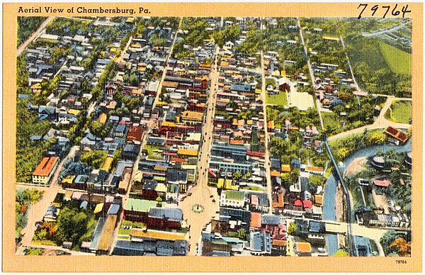 Aerial view of Chambersburg, Pa (79764)