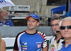 Anthony Delhalle aux 24H du Mans moto 2014.JPG