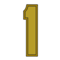 Award numeral 1
