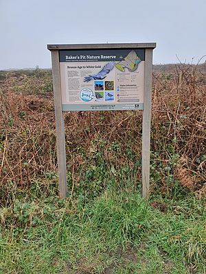 Baker's Pit Nature Reserve information board.jpg