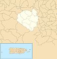 Barrios of Aibonito, Puerto Rico locator map