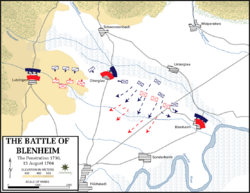Battle of Blenheim - Penetration, 1730, 13 August 1704