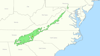 Blue Ridge Mountains locator map.png