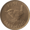 British farthing 1951 reverse