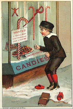 Candy cane William B Steenberge Bangor NY 1844-1922