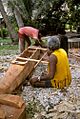 Canoe carving on Nanumea