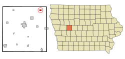 Location of Lanesboro, Iowa