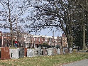 Cemetery in Brighton Boston