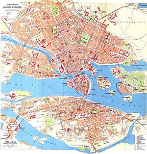 Cohrs atlas över Sverige Stockholm map