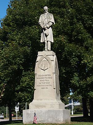 Colchester Village HD - Civil War monument