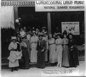 Congressional Union for Women's Suffrage at their summer headquarters in Newport, Rhode Island, c. 1914