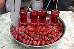 Cool, fresh-squeezed strawberry juice, Damascus, Syria.jpg