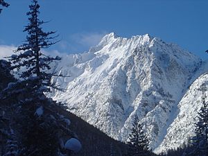 Copper Peak snow-covered