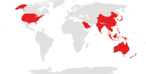 Countries in which Air Asia operates