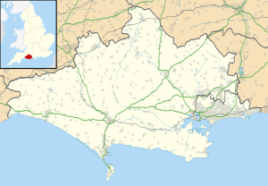 Map showing the location of Old Harry Rocks