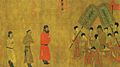 Emperor Taizong gives an audience to the ambassador of Tibet