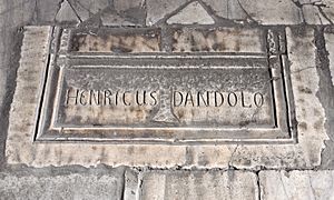 Enrico Dandolo gravestone