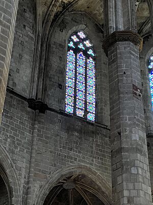 FC Barcelona Logo on Window