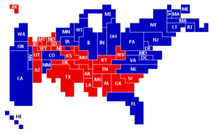 Final 2008 electoral cartogram