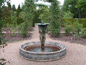 Fountain in the rose garden, Nymans Gardens - geograph.org.uk - 439541
