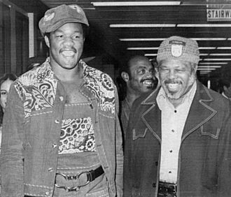 George Foreman and Archie Moore 1974