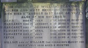 Gravestone of William Beattie and family