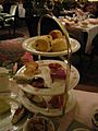 High tea at the Savoy Hotel
