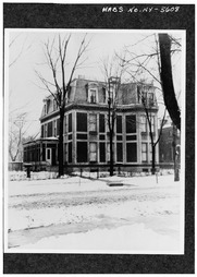 Historic American Buildings Survey, Photocopy of undated photograph of east facade from collection of Buffalo and Erie County Historical Society. - William Dorsheimer House, 438 HABS NY,15-BUF,2-5