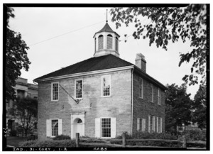 Historic American Buildings Survey Lester Jones, Photographer May 24, 1940. VIEW FROM SOUTHWEST - First State Capitol, Corydon, Harrison County, IN HABS IND,31-CORY,1-2