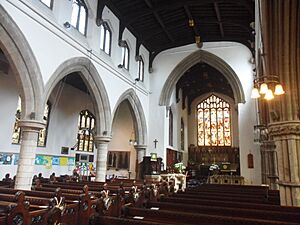 Interior of All Saints, Stamford